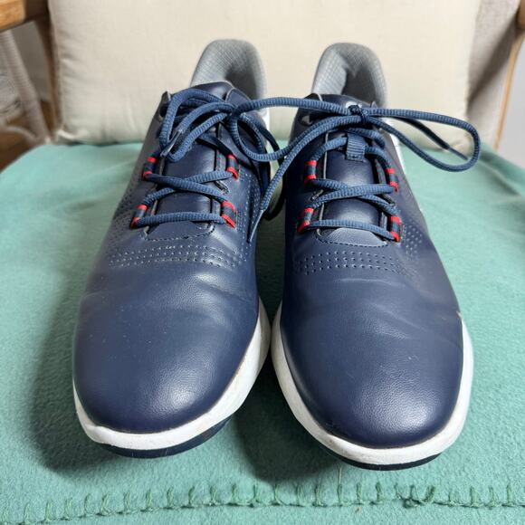 FootJoy FJ Fuel Men\'s Spikeless Golf Shoes 10.5M Blue White Sport Active Light‎ main image 7